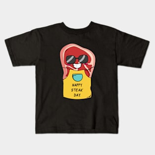 Happy Steak Day Kids T-Shirt